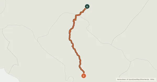 Kartenübersicht der Radroute Ciclovia Francigena - VFB11