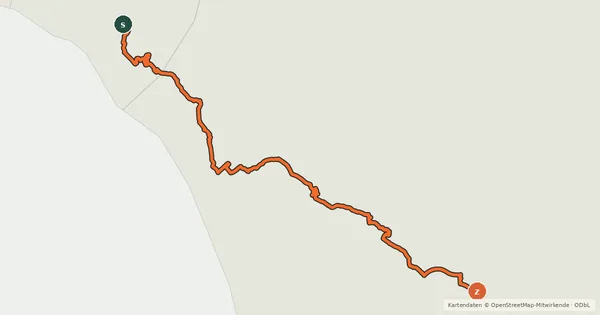 Kartenübersicht der Radroute Ciclovia Francigena - VFB13