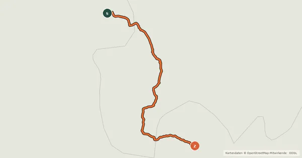 Kartenübersicht der Radroute Ciclovia Francigena - VFB15
