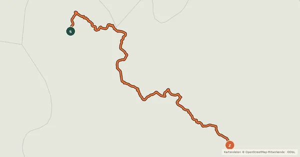 Kartenübersicht der Radroute Ciclovia Francigena - VFB16