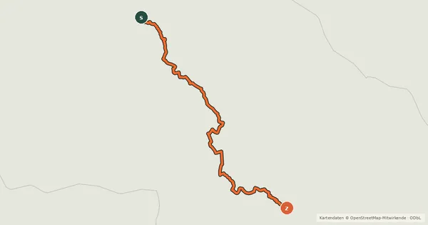 Kartenübersicht der Radroute Ciclovia Francigena - VFB17