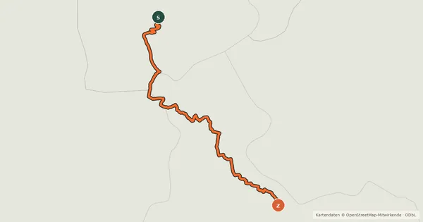 Kartenübersicht der Radroute Ciclovia Francigena - VFB19