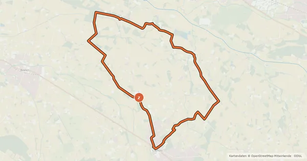 Kartenübersicht der Radroute Clarholz Radroute R 18