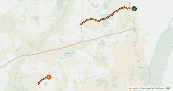 Kartenübersicht der Radroute CPO Radweg