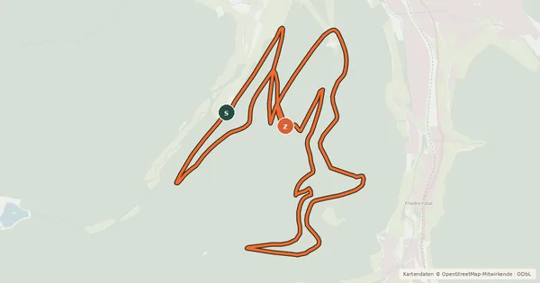 Kartenübersicht der Radroute Cross Country Strecke Stöckerkopf