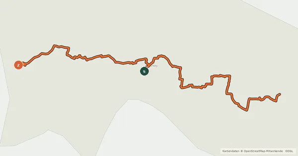 Kartenübersicht der Radroute Cycle Route 3