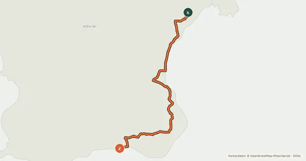 Kartenübersicht der Radroute Cykelspåret (1)