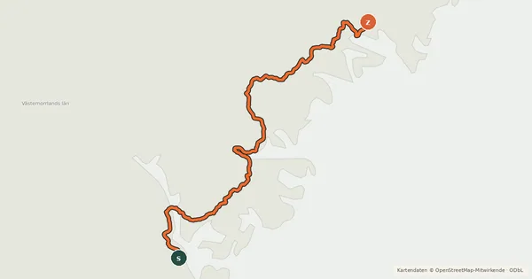 Kartenübersicht der Radroute Cykelspåret (15)