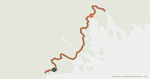 Kartenübersicht der Radroute Cykelspåret (20)