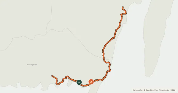 Kartenübersicht der Radroute Cykelspåret (3)