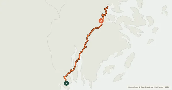 Kartenübersicht der Radroute Cykelspåret (8)