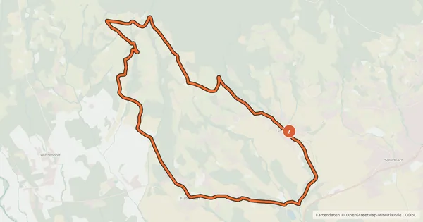 Kartenübersicht der Radroute D'Anninger Bergtour