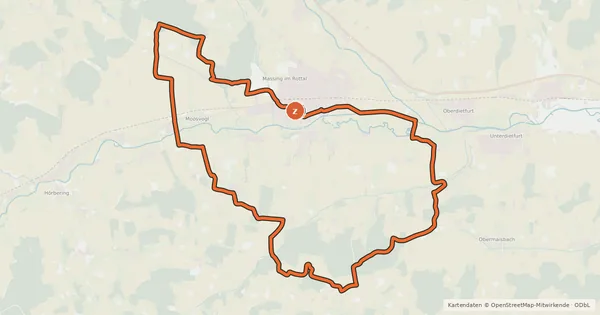 Kartenübersicht der Radroute Dachsberg-Runde