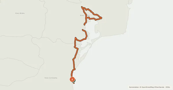Kartenübersicht der Radroute Danube Bike Trail