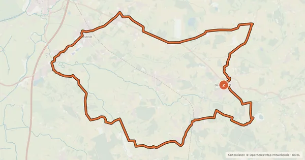 Kartenübersicht der Radroute De Luun