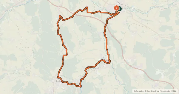 Kartenübersicht der Radroute Diemel-Twiste-Runde