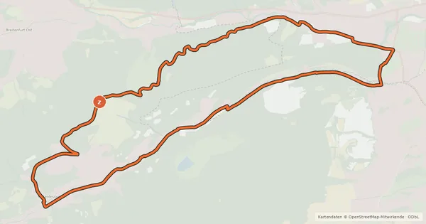Kartenübersicht der Radroute Doktorberg-Strecke