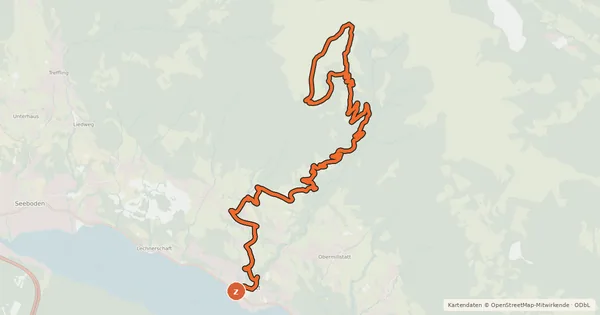 Kartenübersicht der Radroute Drei Hütten Tour | nock/bike Tour 48