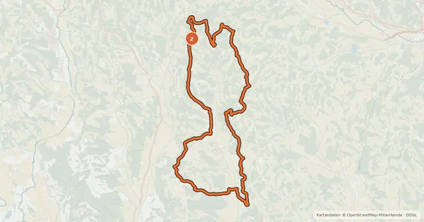Kartenübersicht der Radroute Drei-Kircherl-Tour