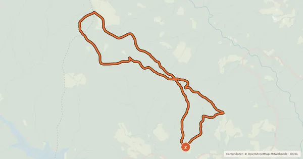 Kartenübersicht der Radroute Dreieckalm-Tour
