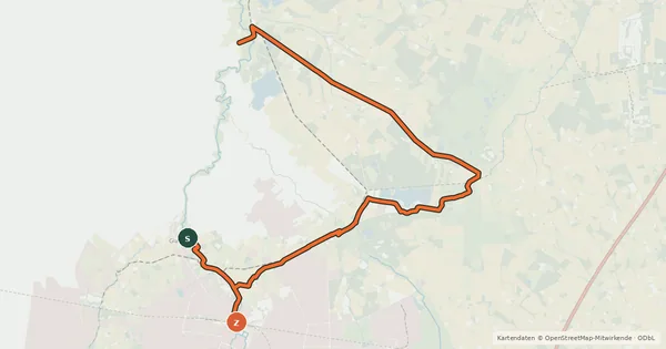 Kartenübersicht der Radroute Dreiländer-Tour