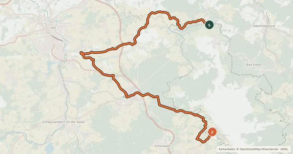Kartenübersicht der Radroute Durchs alte Regnitzland (HO 10)