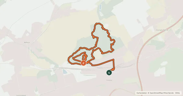 Kartenübersicht der Radroute 🚲E Bois de la Faye Bike