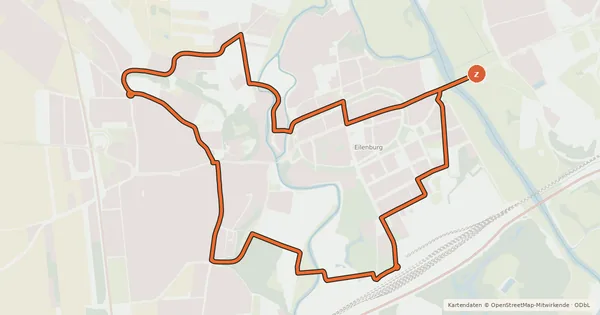 Kartenübersicht der Radroute Eilenburger Schleife