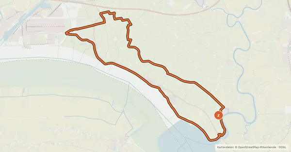 Kartenübersicht der Radroute Elbe-Törn