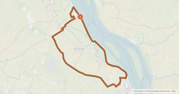 Kartenübersicht der Radroute Elbinselroute