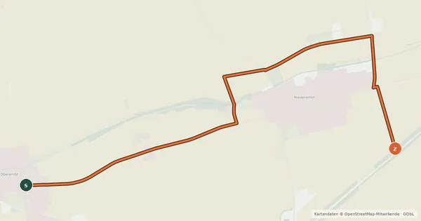 Kartenübersicht der Radroute Elsdorf (09) - Elsdorf (12)