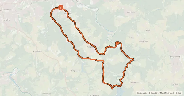 Kartenübersicht der Radroute EN12 [Ennepe-Ruhr-Kreis]