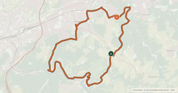 Kartenübersicht der Radroute EN13 [Ennepe-Ruhr-Kreis]