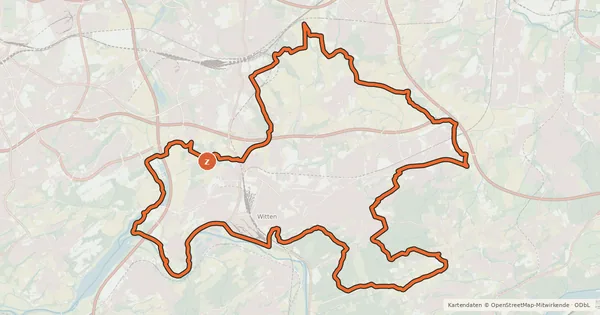 Kartenübersicht der Radroute EN6 [Ennepe-Ruhr-Kreis]
