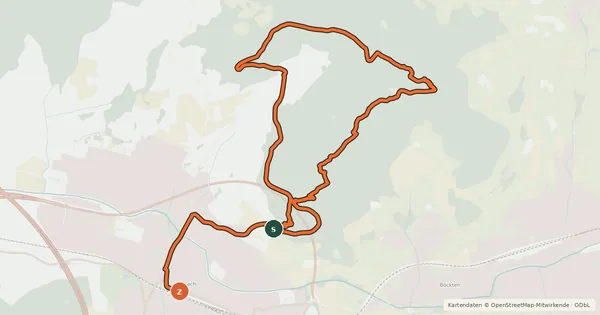 Kartenübersicht der Radroute Endless-Trail-Bike