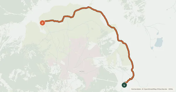 Kartenübersicht der Radroute Enduro La Planie