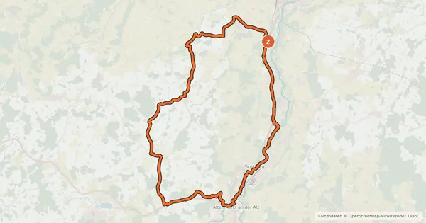 Kartenübersicht der Radroute Energie-Tour