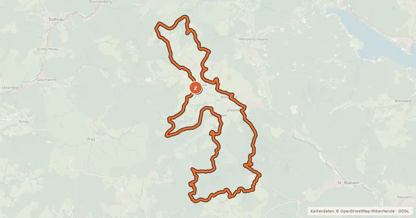 Kartenübersicht der Radroute enjoy&bike Bernau