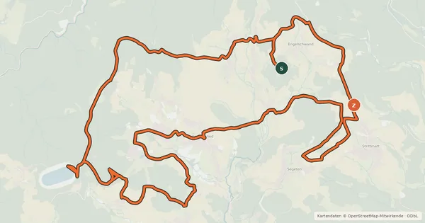 Kartenübersicht der Radroute enjoy&bike Herrischried