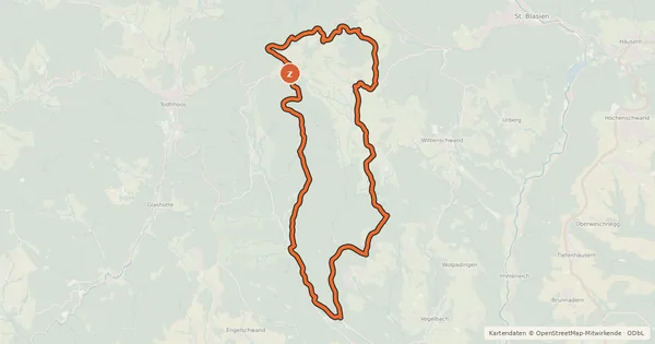 Kartenübersicht der Radroute enjoy&bike Ibach