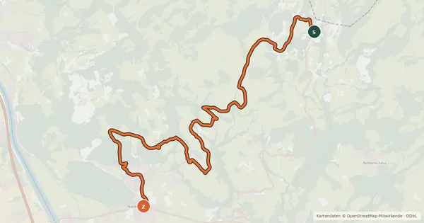Kartenübersicht der Radroute Erlebnistour Wildbichl