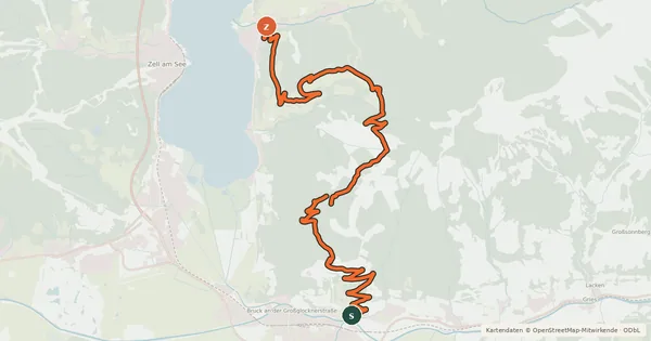 Kartenübersicht der Radroute Erlhofplatten-Tour