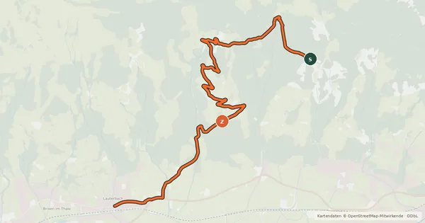 Kartenübersicht der Radroute Erweiterung Route 201 nach Brixen i.Th.