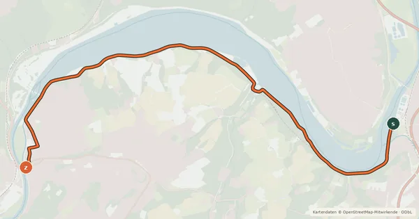 Kartenübersicht der Radroute Essen erfahren - Route Süd