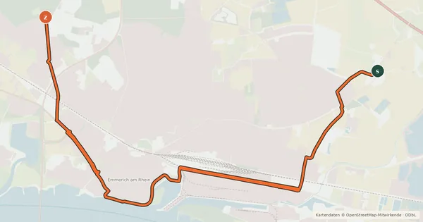 Kartenübersicht der Radroute Eurobike-Route