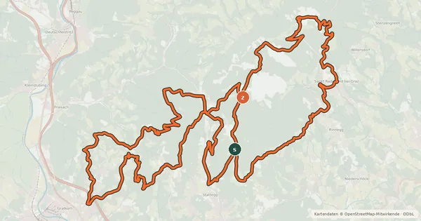 Kartenübersicht der Radroute Europa Marathon