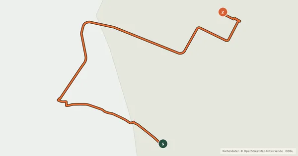Kartenübersicht der Radroute Euroroute R1 - Oostvoorne - Hoek van Holland