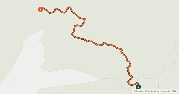Kartenübersicht der Radroute EuroVelo 1