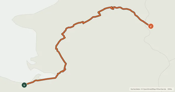 Kartenübersicht der Radroute EuroVelo 1