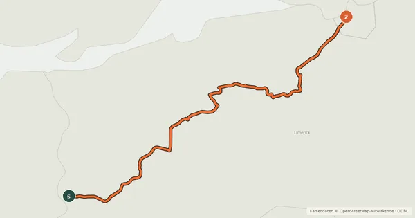 Kartenübersicht der Radroute EuroVelo 1